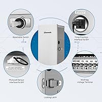 Vista 2 de DEWENWILS Transformador de bajo voltaje de múltiples tomas de 300W, 120V CA a 12V/13V/14V/15V CA, escudo de acero inoxidable, transformador