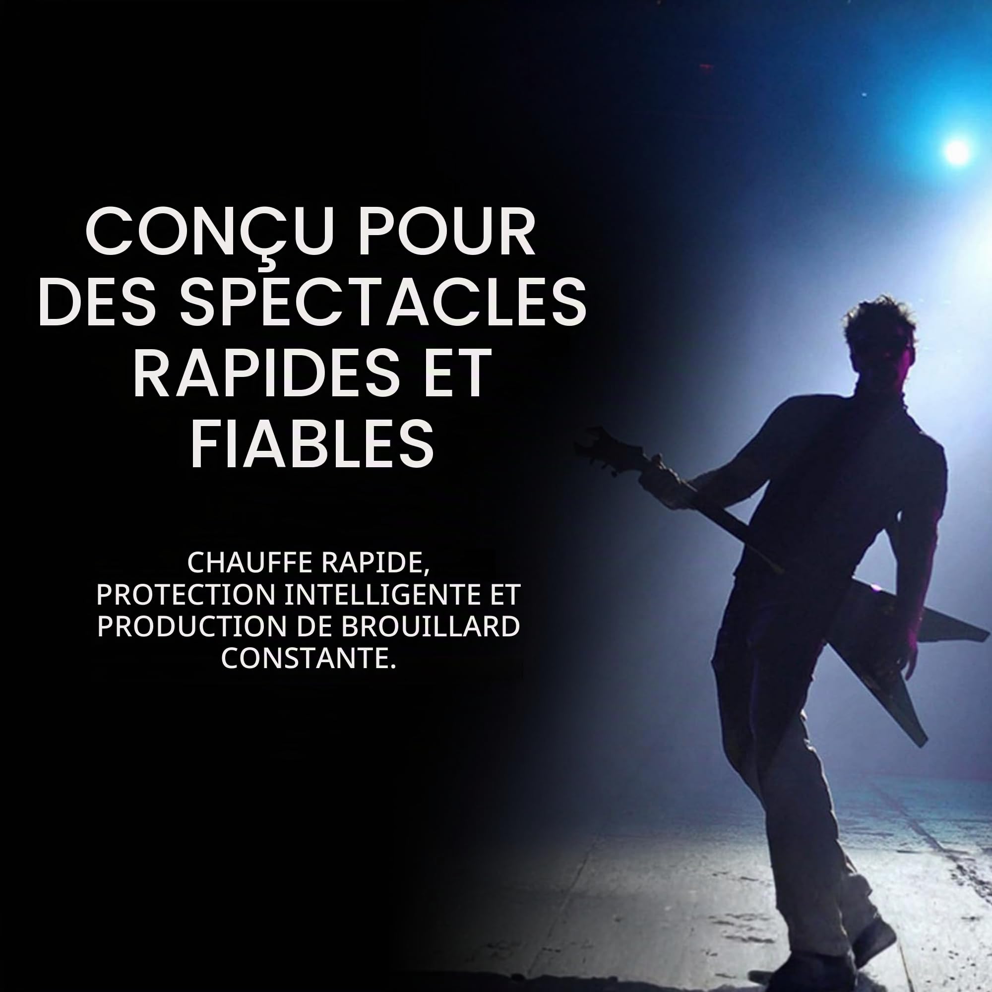 CHAUVET DJ Hurricane 1600 Machine à brouillard compacte à haut rendement avec minuterie et arrêt automatique, noir