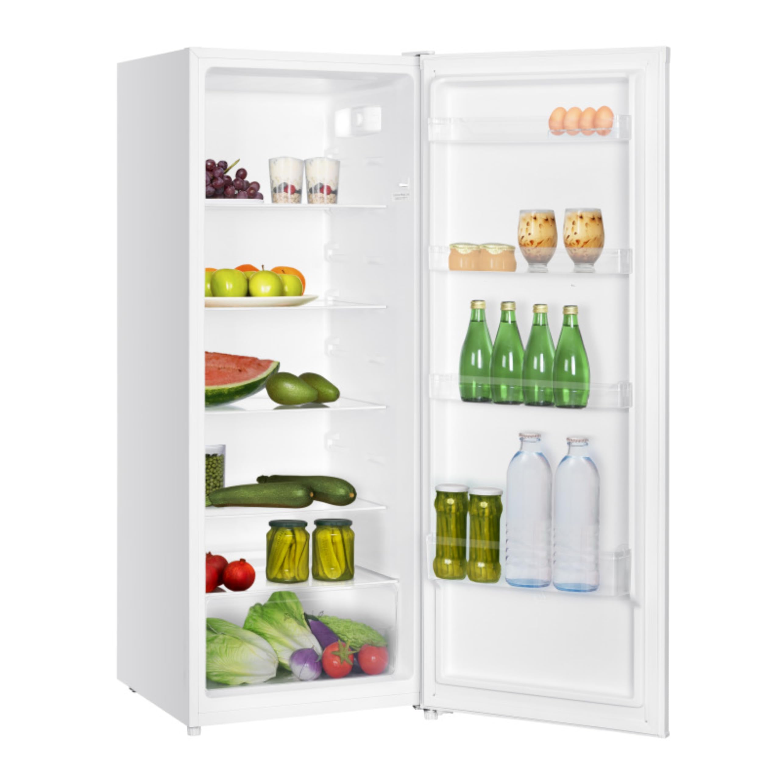 Amica Vollraum‑Kühlschrank 143 x 54,5 x 55,5 cm 242 l Türanschlag wechselbar automatische Abtauung LED‑Innenbeleuchtung AVK 3540 W – kühlschrank ohne gefrierfach