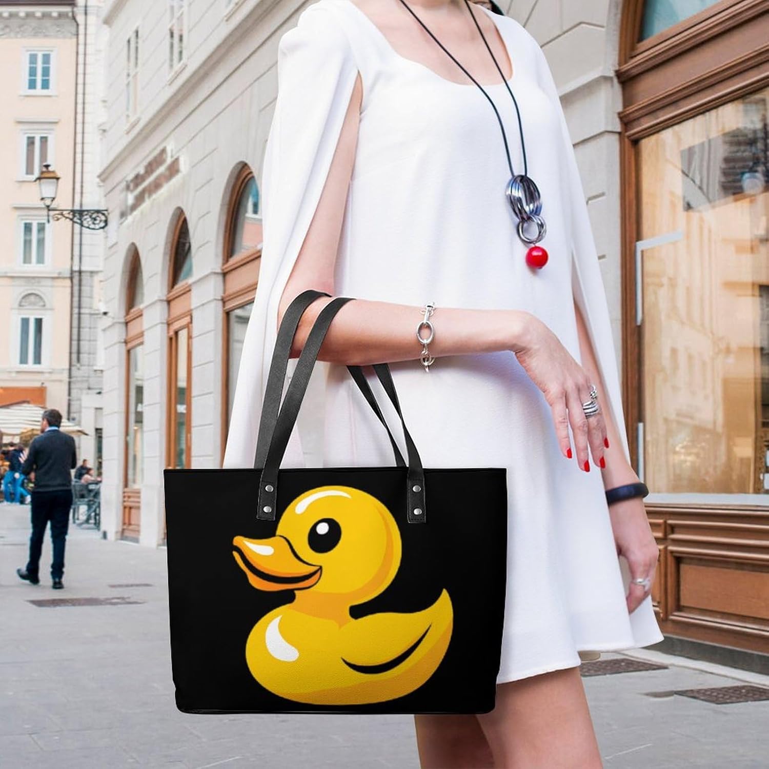 Yellow Rubber Duck Women's Satchel Handbags Tote Shoulder Bag Purses for Travel Shopping Work