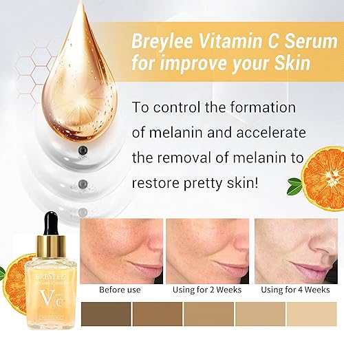 Miniatura 5 de Suero de Vitamina C para la cara suero hidratante Breylee con 30 de vitamina C suero hidratante para el cuidado de la piel suero facial de vitamina