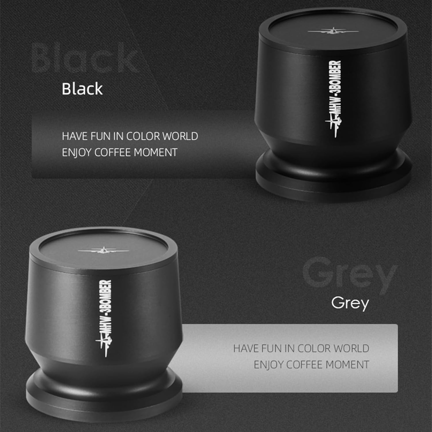 FLEXMAN MHW~3BOMBER Espresso Powder Receiver Cup, Aluminium Alloy Coffee Powder Picker Dosing Cup with Dosing Ring, Press Coffee Distribution Tool (51~54mm)