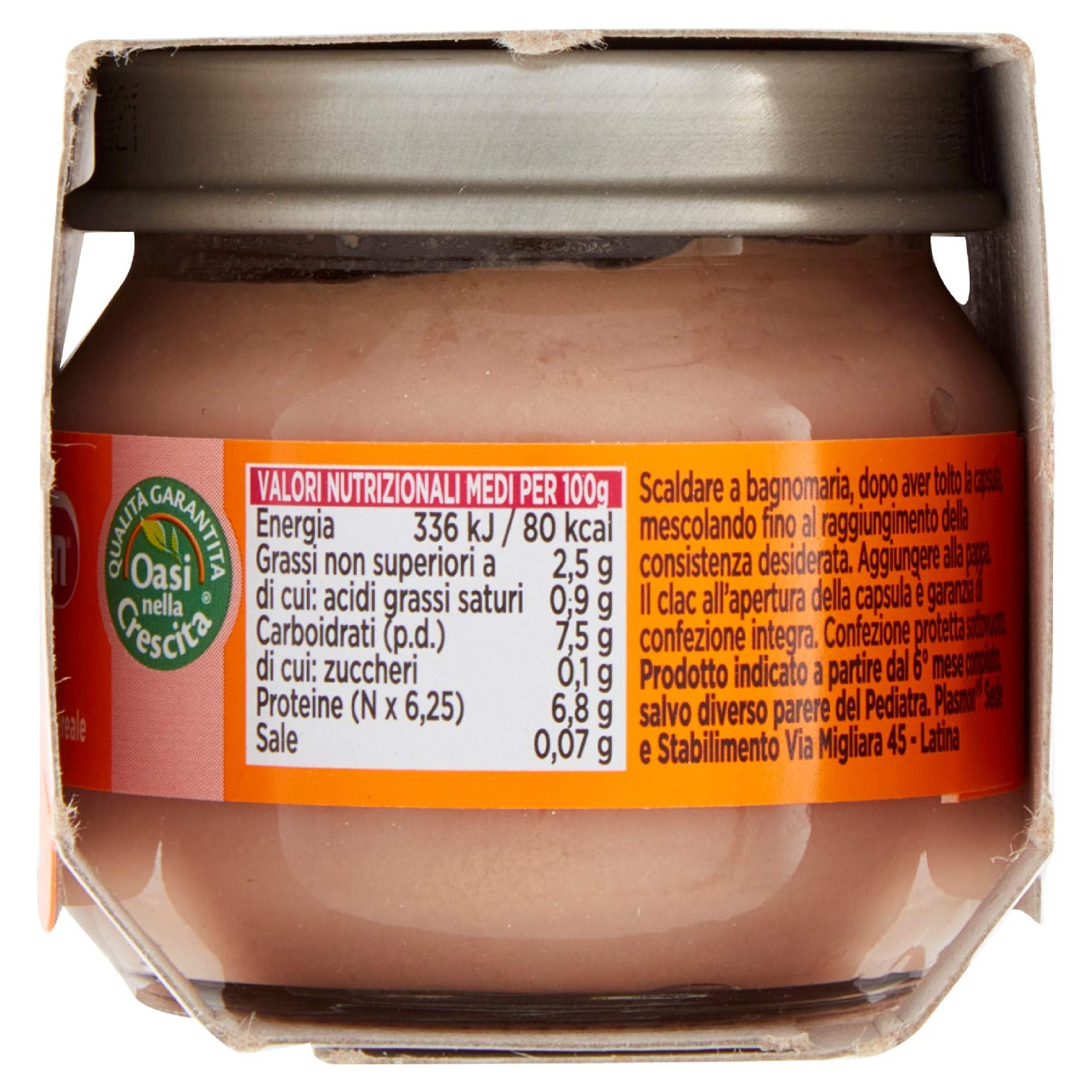 Plasmon Omogeneizzato di Cavallo, 24 x 80 g