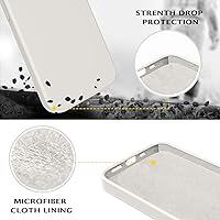 Vista 2 de Telaso Funda para iPhone 13, silicona líquida de goma de gel suave para iPhone 13, funda delgada con forro de microfibra a prueba de golpes, fundas