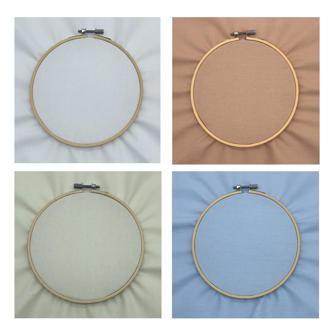 aufodara Lot de 8 tissus Aida en lin pour broderie et point de croix - Pour couture, sacs de rangement, nappes et loisirs créatifs - 30 x 30 cm - Couleur C