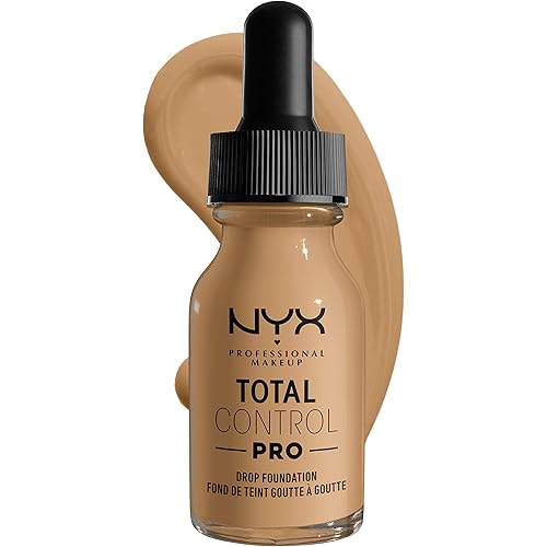 NYX PROFESSIONAL MAKEUP Total Control Pro Drop Foundation, Skin-True Buildable Coverage - Beige