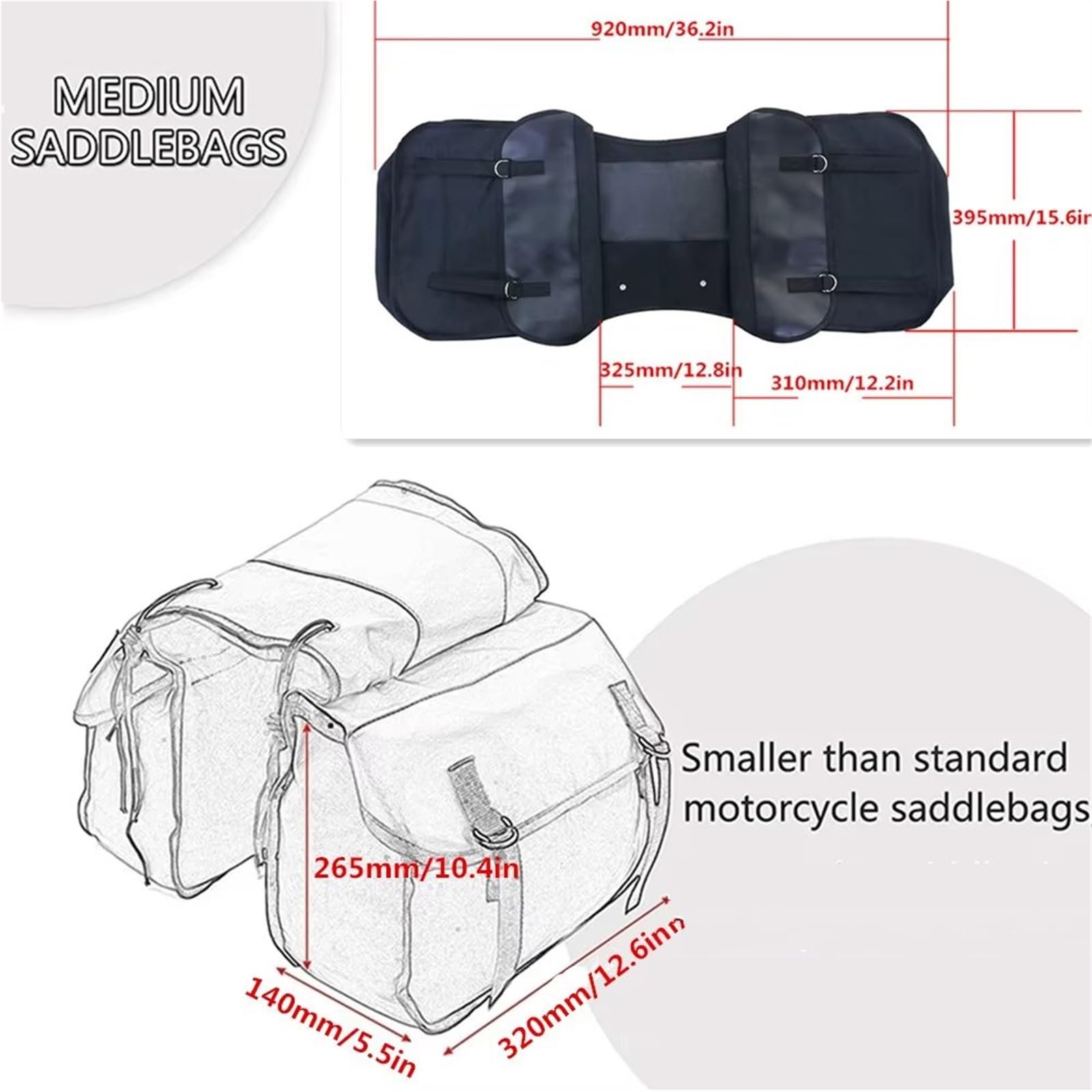 Borsa Moto Borse Laterali In Tela Per Moto Universali Per Bicicletta Scooter Viaggio Attrezzi Borse Laterali Borsa Sella Moto(Green)