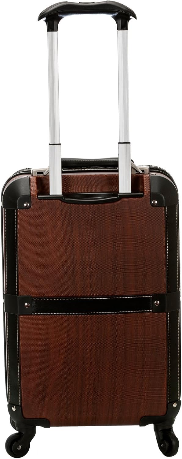 Rockland Stage Coach 20-Inch Rolling Trunk, Champagne, 20-Inch
