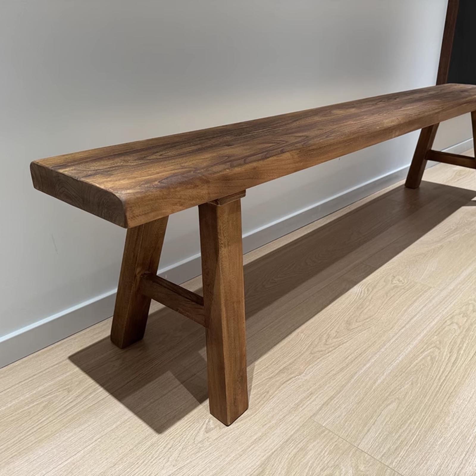 スツール Slim bench clear ICHIBA スツール 折りたたみ 高さ60.5cm 天然木 （ スリム 座面