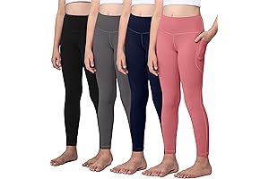 Girls' Size 12-14 Yoga Active Leggings with Pockets: Essential Workout Pants