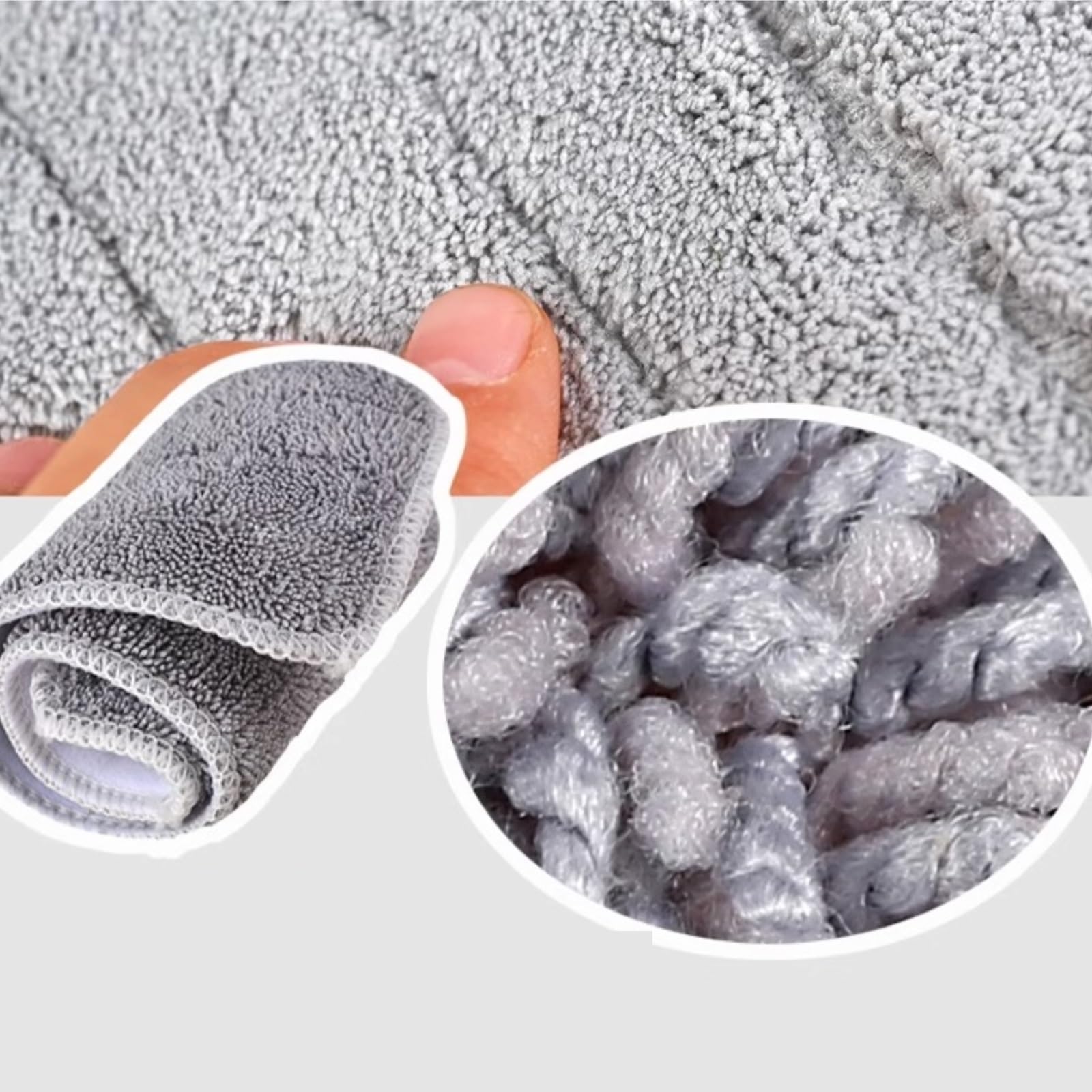 Fregona Mopa Fregona Plana con Almohadilla Giratoria De 360 ​​Grados, para Limpieza En Seco Y Húmedo del Hogar, Oficina, Cocina, Piso Mopas De Limpieza Suelos