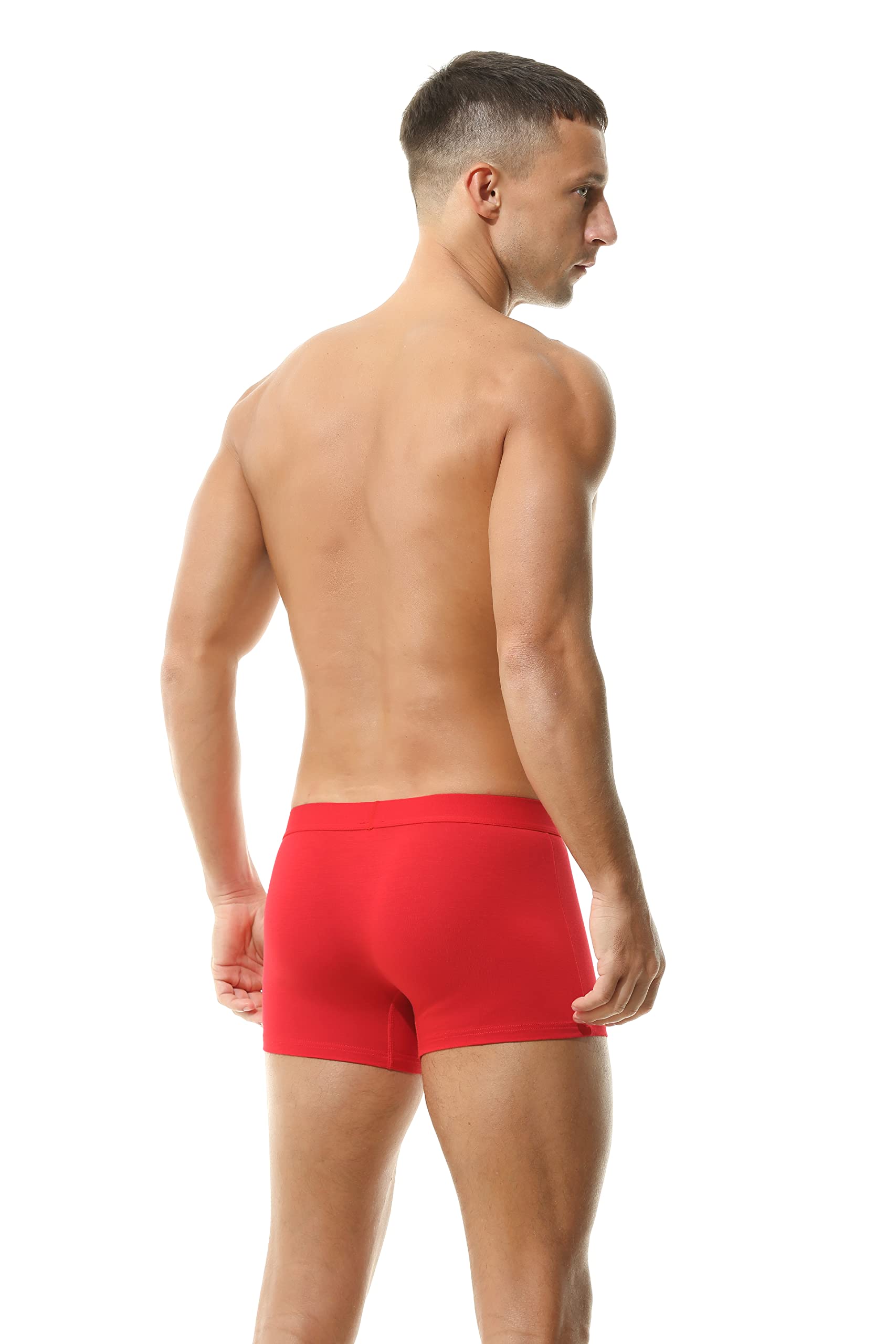 Hoerev Lot de 4 sous-vêtements en Fibre Super Douce et Confortable pour Hommes