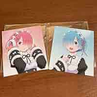 リゼロ　色紙　ローソン　映画　場面写　レム　ラム　エミリア リゼロ 色紙 ローソン 映画 場面写 レム ラム エミリア Amazon