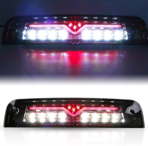 Tresound Para Dodge Ram 1500 2500 3500 3 tercera luz de freno 2009-2017 Lámpara LED de montaje alto (ahumada)