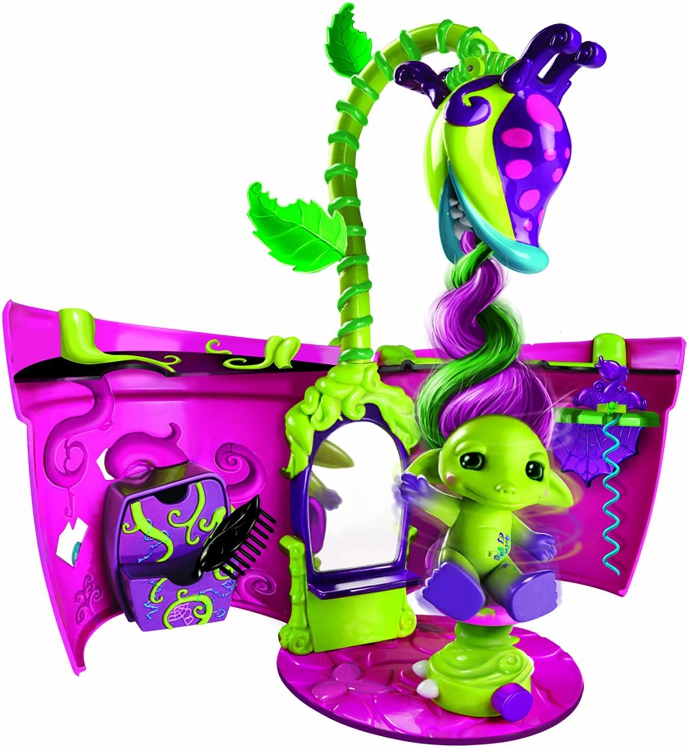 The Zelfs Toy - Venus Flytrap Spin Salon Playset - Includes Exclusive Tressa Zelf Figure