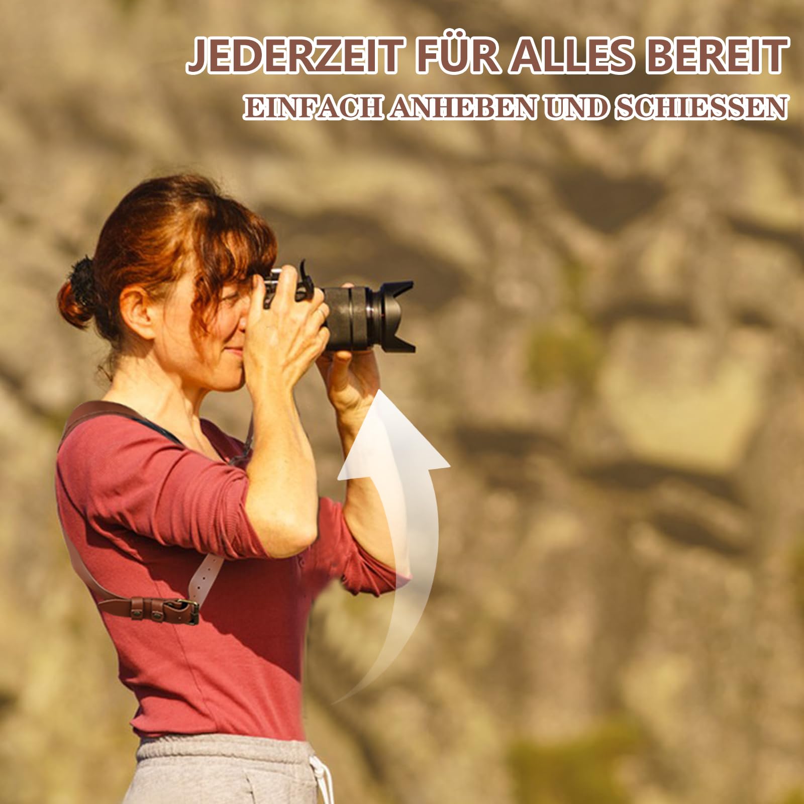 Pasek do aparatu, 2 aparaty, skórzany pasek do aparatu fotograficznego, szybkie zapięcie, podwójny pasek do aparatu, do lustrzanek cyfrowych / lustrzanek, nadaje się do wędrówek, wesel