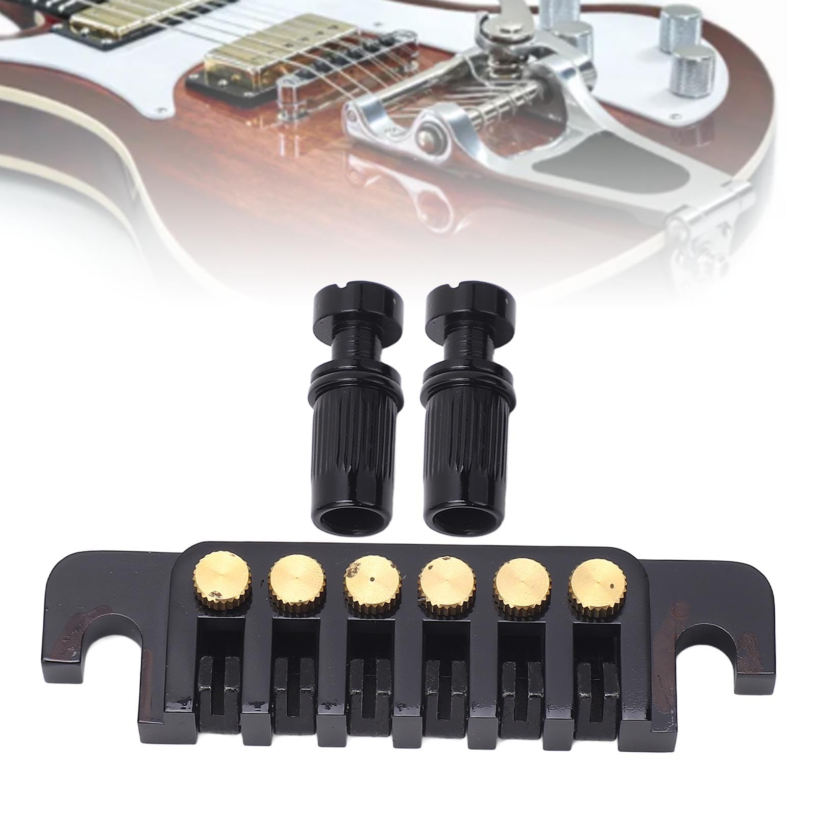 ラップアラウドテールピースブラック Amazon.co.jp: 亜鉛合金ラップアラウンドギターブリッジテールピース