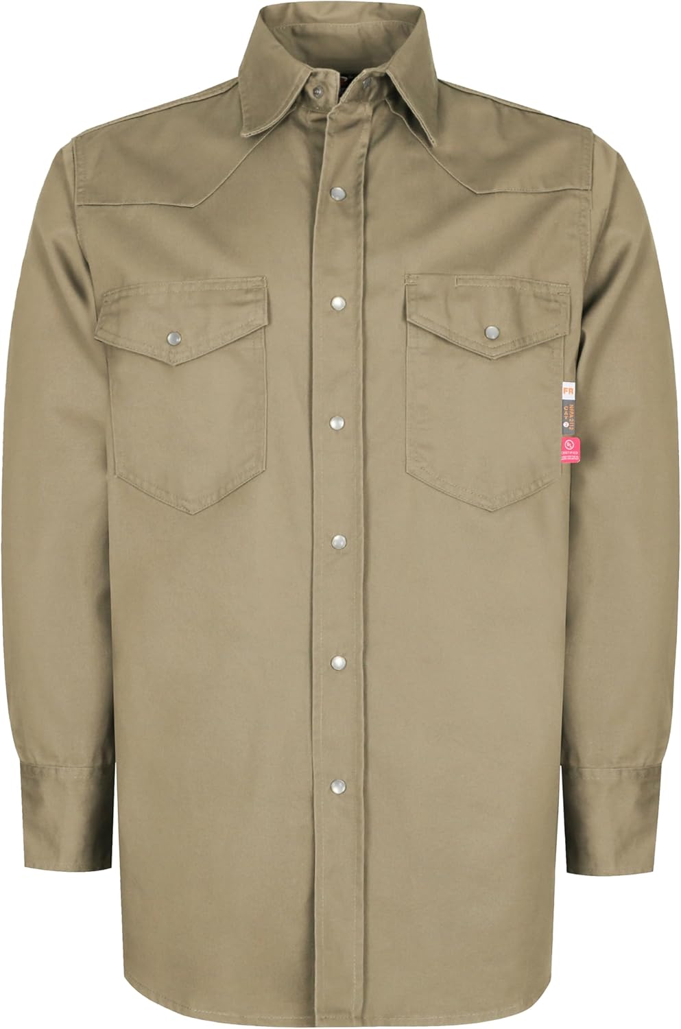 KONRECO FR Shirts for Men Button Down Flame Resistant HRC2 Men's Welding Shirts