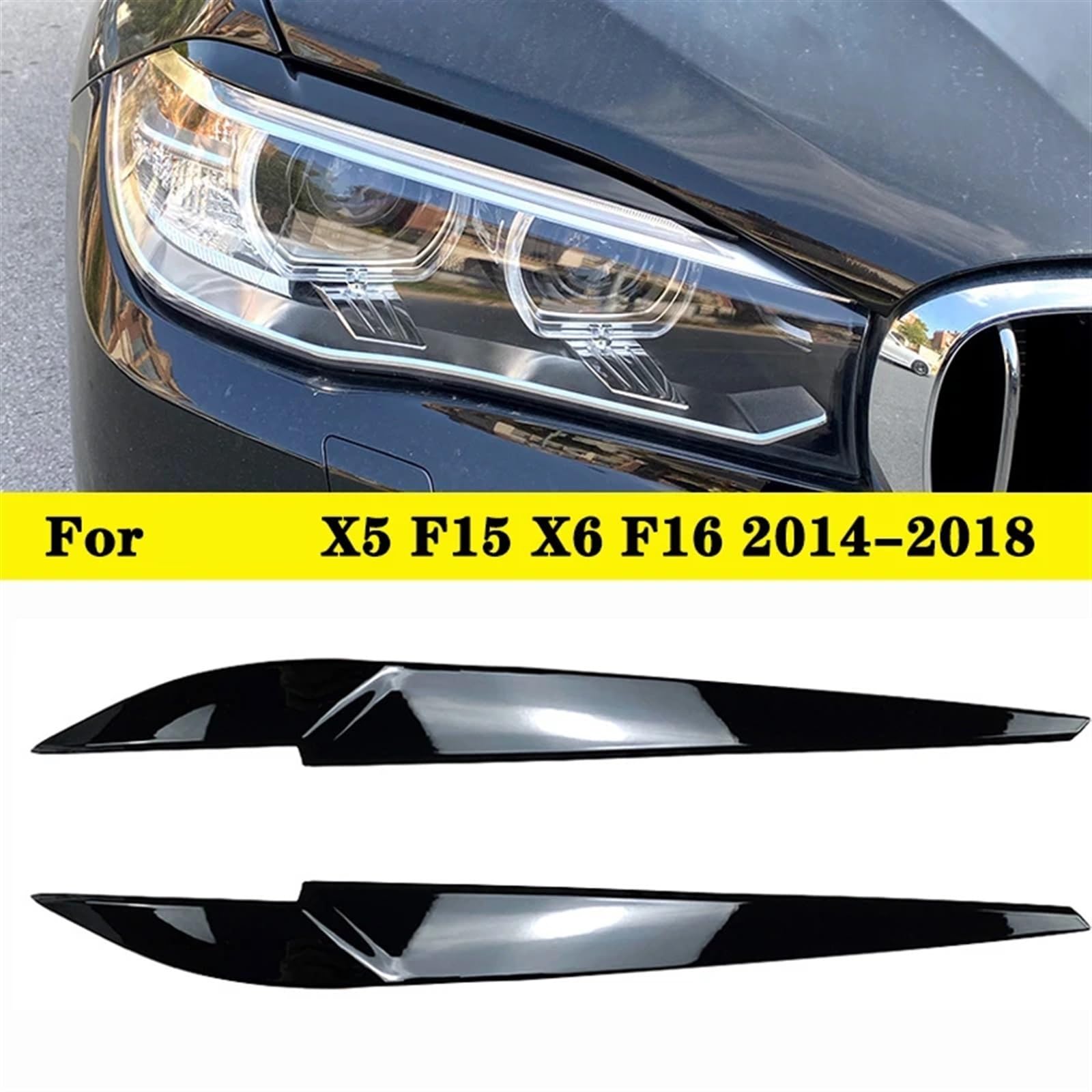 Dla X5 F15 X6 F16 2014-2018 Przedni reflektor samochodowy Osłona