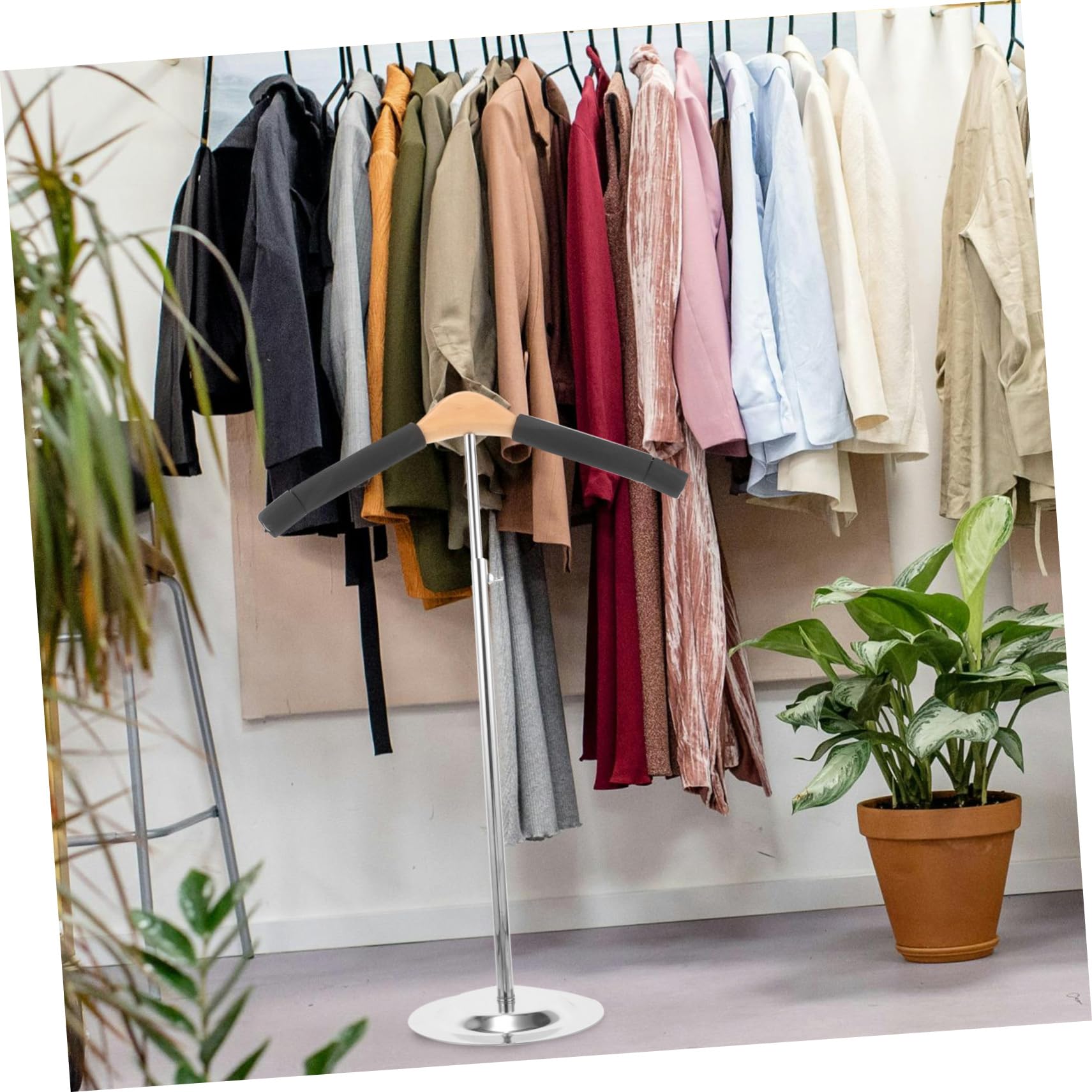 COSMEVIVI Durability Style: Long-Lasting Clothing Hangers Rack for Store Displays and Photography