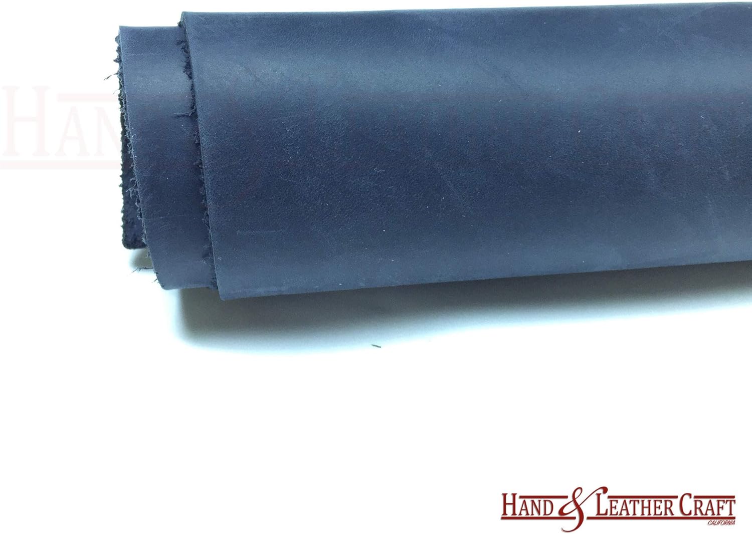 Hand and Leather Craft | Tooling Leather Square 2.0mm Thick Finished Full Grain Cowhide Leather Crafts Tooling Sewing Hobby Workshop Crafting Leather Oil Tan Leather. (Navy, 12"x24")