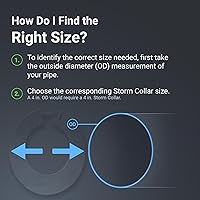 Vista 4 de Collar de tormenta de metal (3 pulgadas)