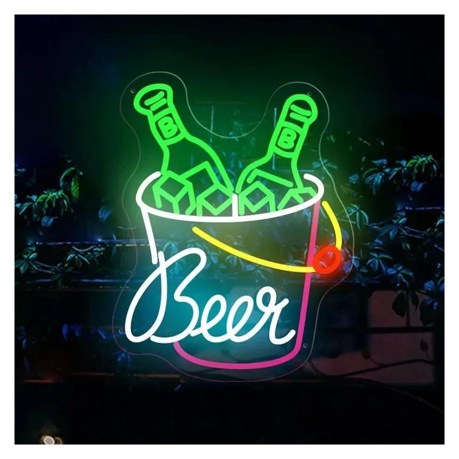 Insegna al Neon Bevande Luce Al Neon Alimentata Tramite USB, Luci Al Neon Per Birra Adatte Per Decorazioni Per Feste In Negozio Insegna Luminosa Insegne Commerciali 45cmx35cm