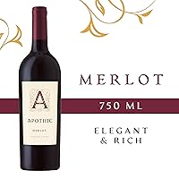 Vista 2 de Apothic Merlot, vino tinto, botella de 25.4 fl oz