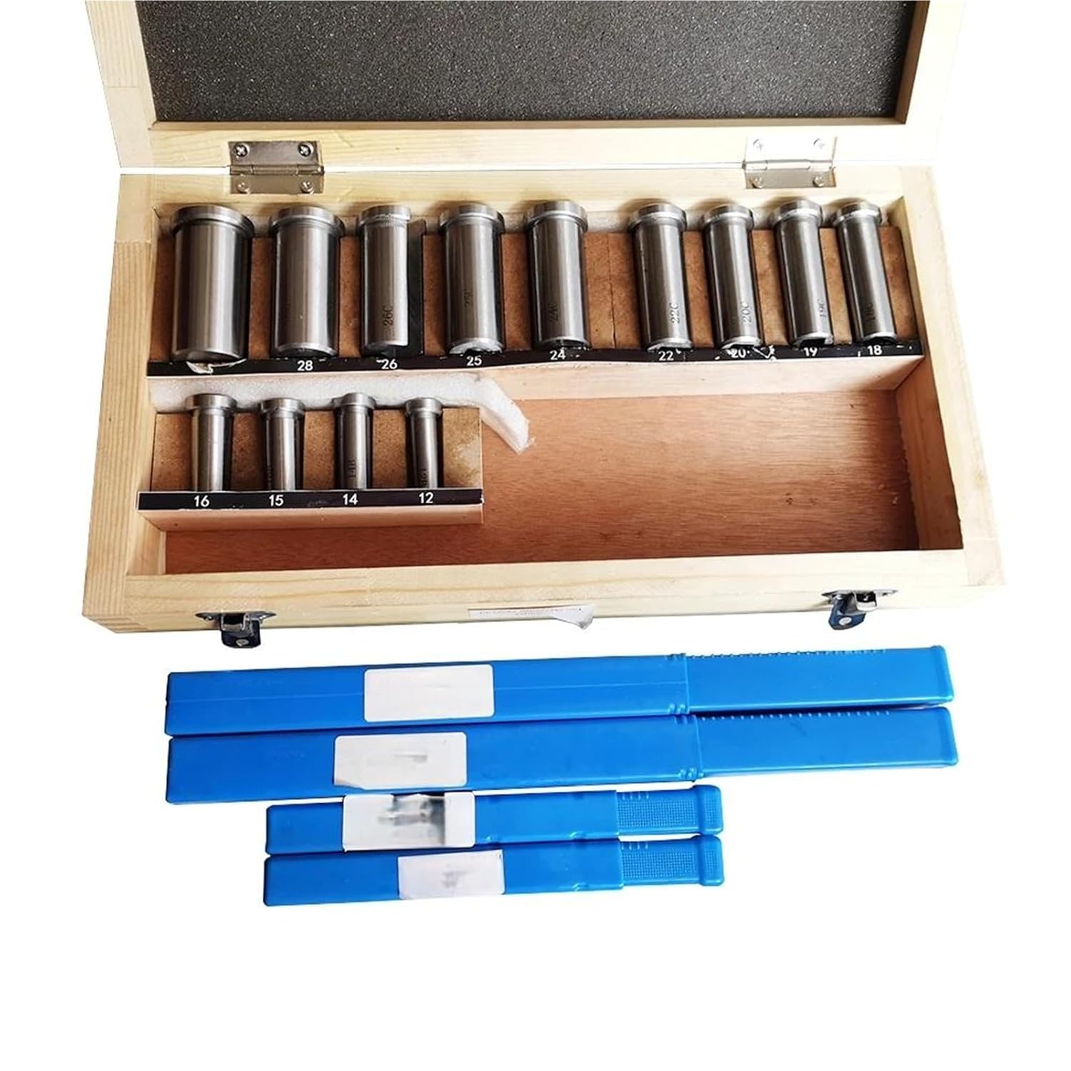Keyway Cutting Tool Keyway Broach 22pcs Set Broaching Tool Bushing Shim System 12-30 HSS Knife for CNC Machine