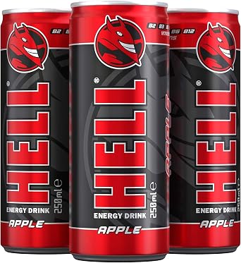 HELL Energy Drink 250 ml (Apple Pack of 12)
