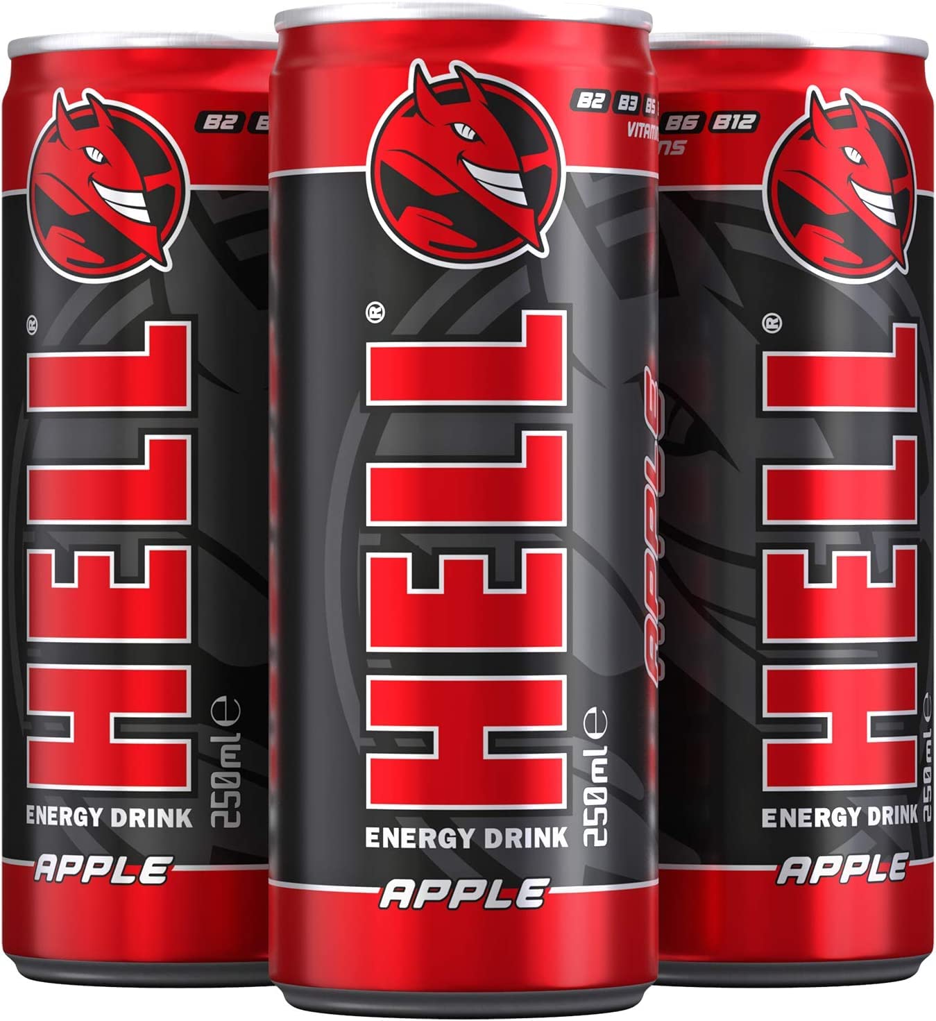 HELL ENERGY DRINK 250 ML (Apfel, 48er Packung)