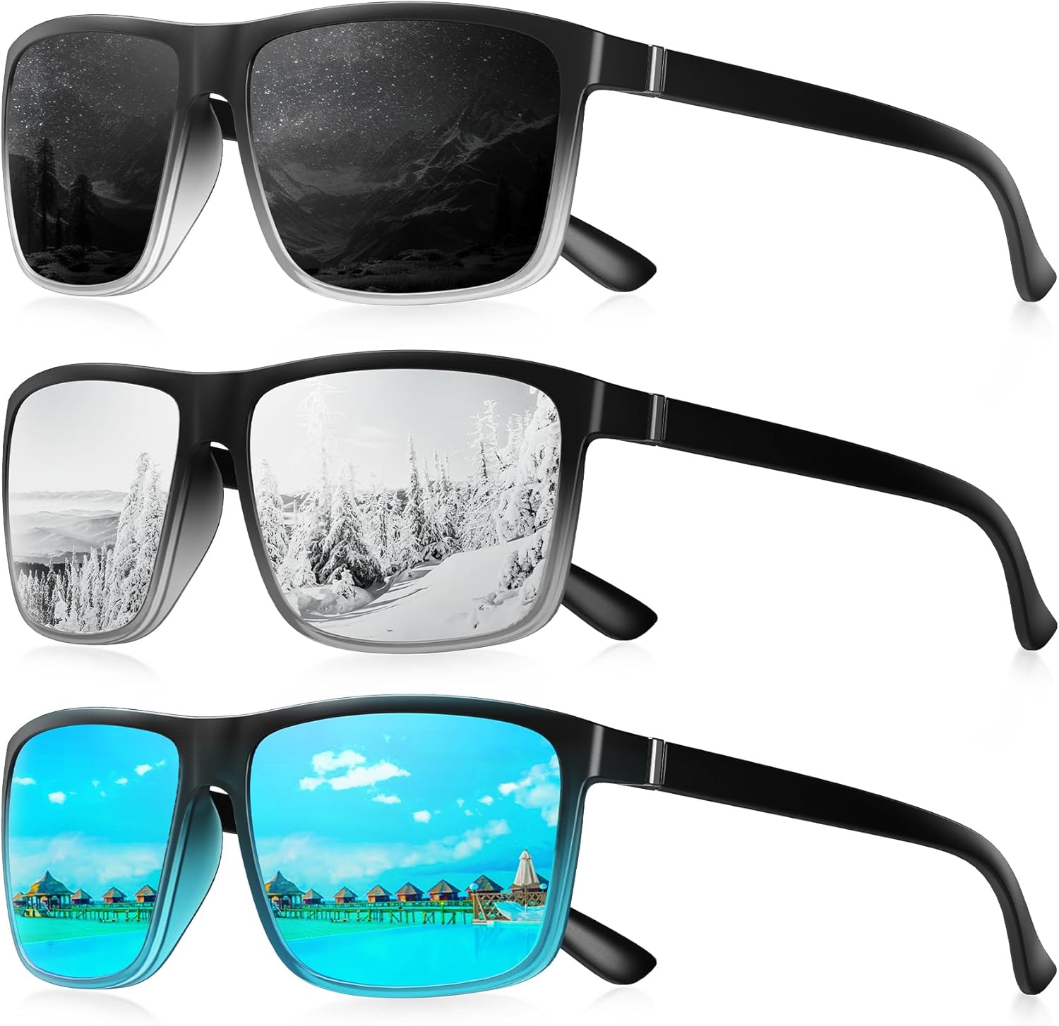 Gradient Black/Gradient Light Blue/Gradient Silver