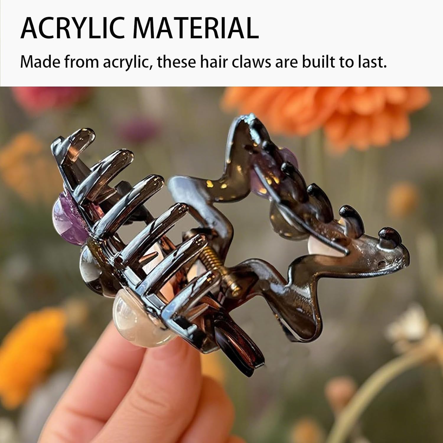 Stylish Hair Claw Clips – Star Y2K Funny Hairpin for Women Girls, Acrylic Jaw Clips for Thick Thin Hair, Gift (3-Pack) - Image 3