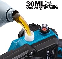 KIESBOHR Akkus Láncfűrész 6" Makita 18V Kompatibilis Olajszint Kijelzővel 5
