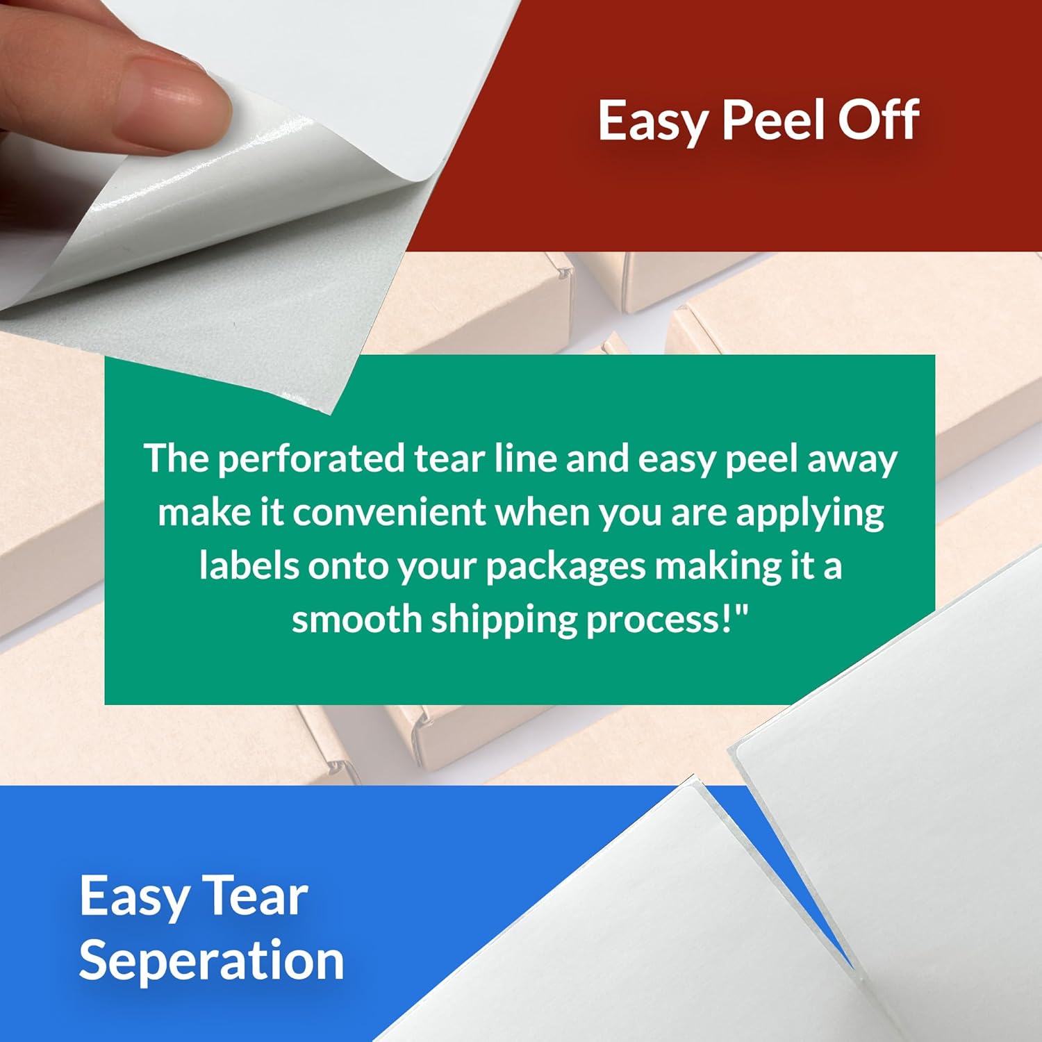 Reli. Thermal Shipping Labels 4x6 (550 Sheets) Fanfold, Direct Heat Printer Paper Labels | Shipping Stickers Compatible with Most Thermal Printers - Image 6