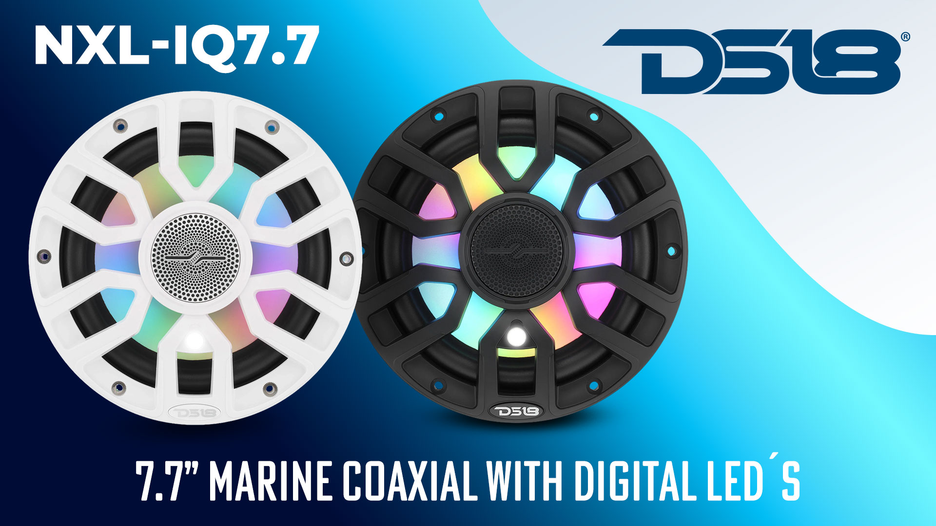 Amazon.com: DS18 NXL-IQ7.7/WH 7.7” Marine Coaxial Speakers with