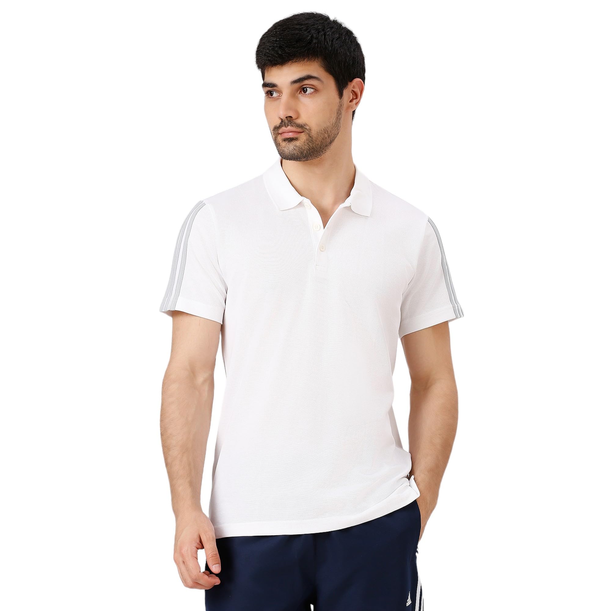 adidas Men's Solid Regular Fit T-Shirt-picture-13