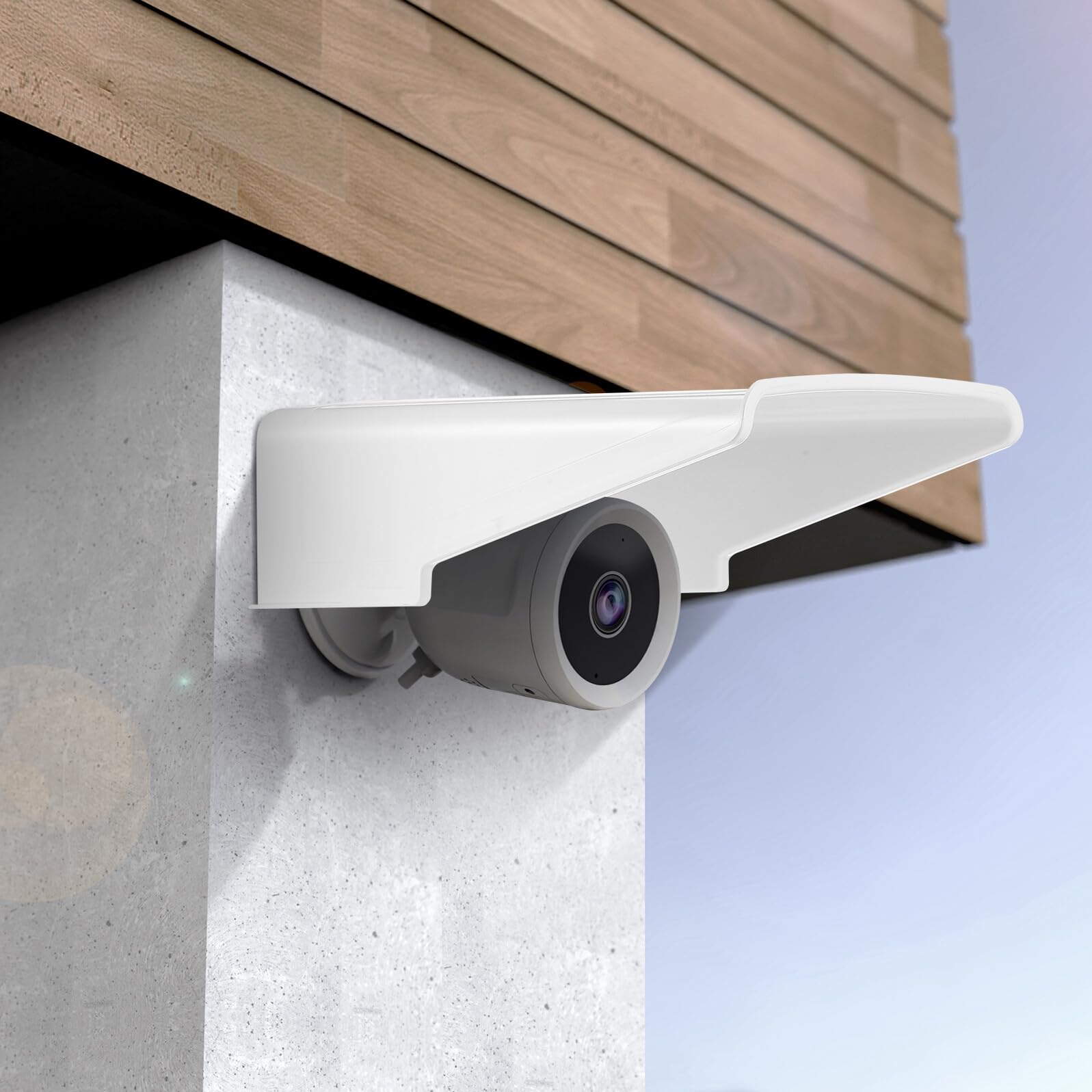 Veemoon Copertura Antipioggia per Telecamera Cctv da Esterno 4 Pezzi, Cappuccio Protettivo Resistente alle Intemperie Parasole, Custodia per Videosorveglianza Esterna Accesso