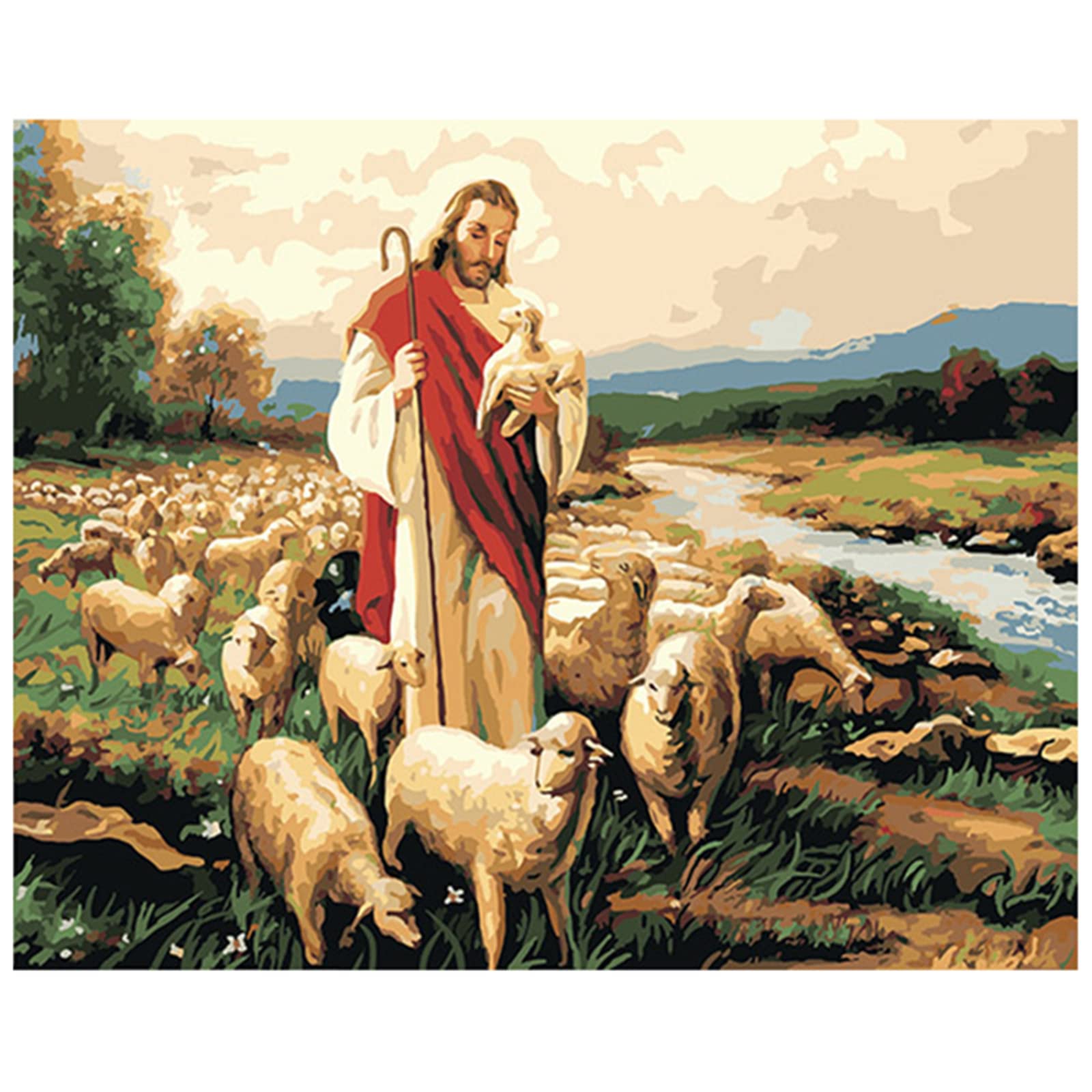 Puzzle 1314 Teile für Erwachsene Mein Herr Jesus Bunte Puzzles FüR 14-JäHrige Erwachsene, Perfekt FüR Weihnachten Fertige Größe 75×50cm