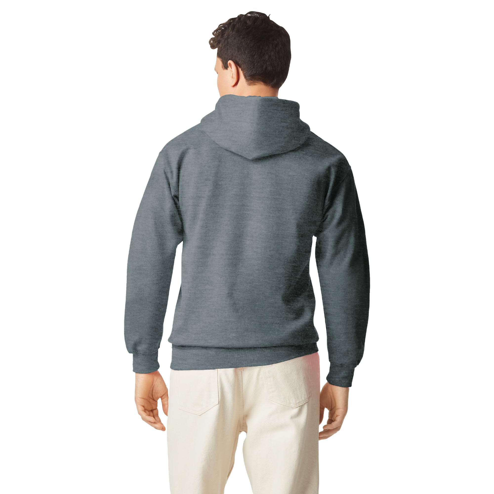 Gildan Adult SoftStyle Hoodie Sweatshirt, Style GSF500, Dark Heather, Small