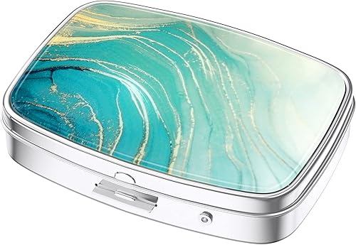 Nipichsha Pastillero, pequeño pastillero para bolso y bolsillo, lindo organizador de medicamentos, pastillero de viaje, soporte portátil para