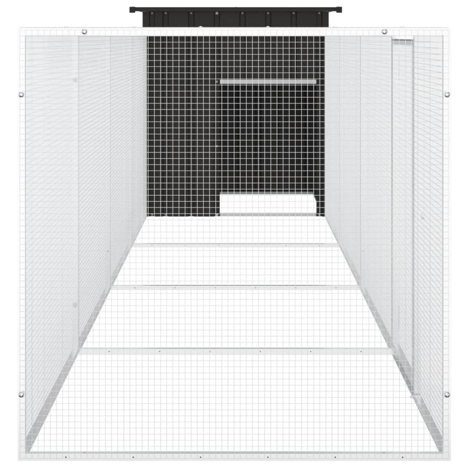 ShGaxin Klatka dla kur Stal ocynkowana Antracyt 500x91x100 cm, Klatki dla Królików, Klatka Świnki, Klatka chomika, Klatka dla kotów, Klatka Szynszyla, Skrzynia dla Królików - SPU:3106454