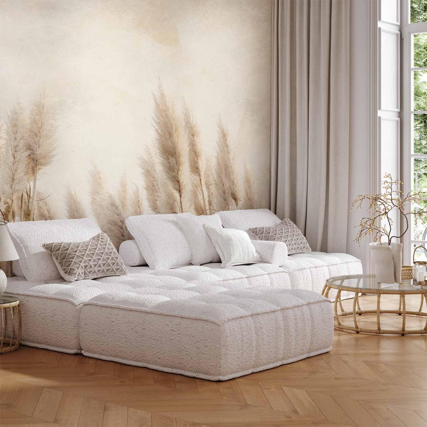 murando - Papier peint panoramique nature 350x256 cm - Revêtement mural décoration pour chambre salon cuisine - Design unique et moderne - Vert gris marron - b-A-10095-a-a
