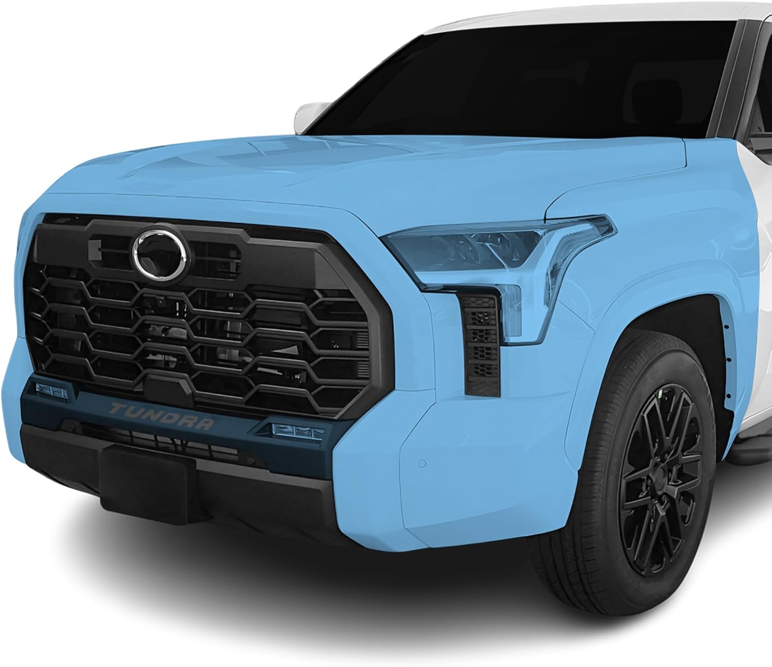 BOGAR TECH DESIGNS for Toyota Tundra (SR5 & Limited & Platinum) 2022+ Front Middle and Front Sides Premium Paint Protection PPF Film Kit Cover, Clear Bra