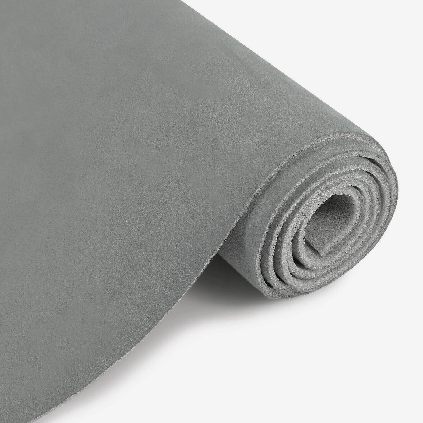 Tapis de toit en daim avec support en mousse pour intérieur de voiture, camping-car, 200,7 x 152,4 cm, gris