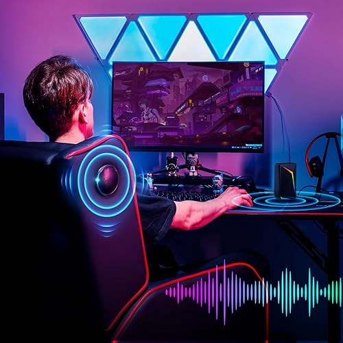 Miniatura 2 de GTRACING Silla reclinable para juegos con altavoces Bluetooth, estilo carreras, sofá individual para juegos, moderno, reclinable, ergonómico,