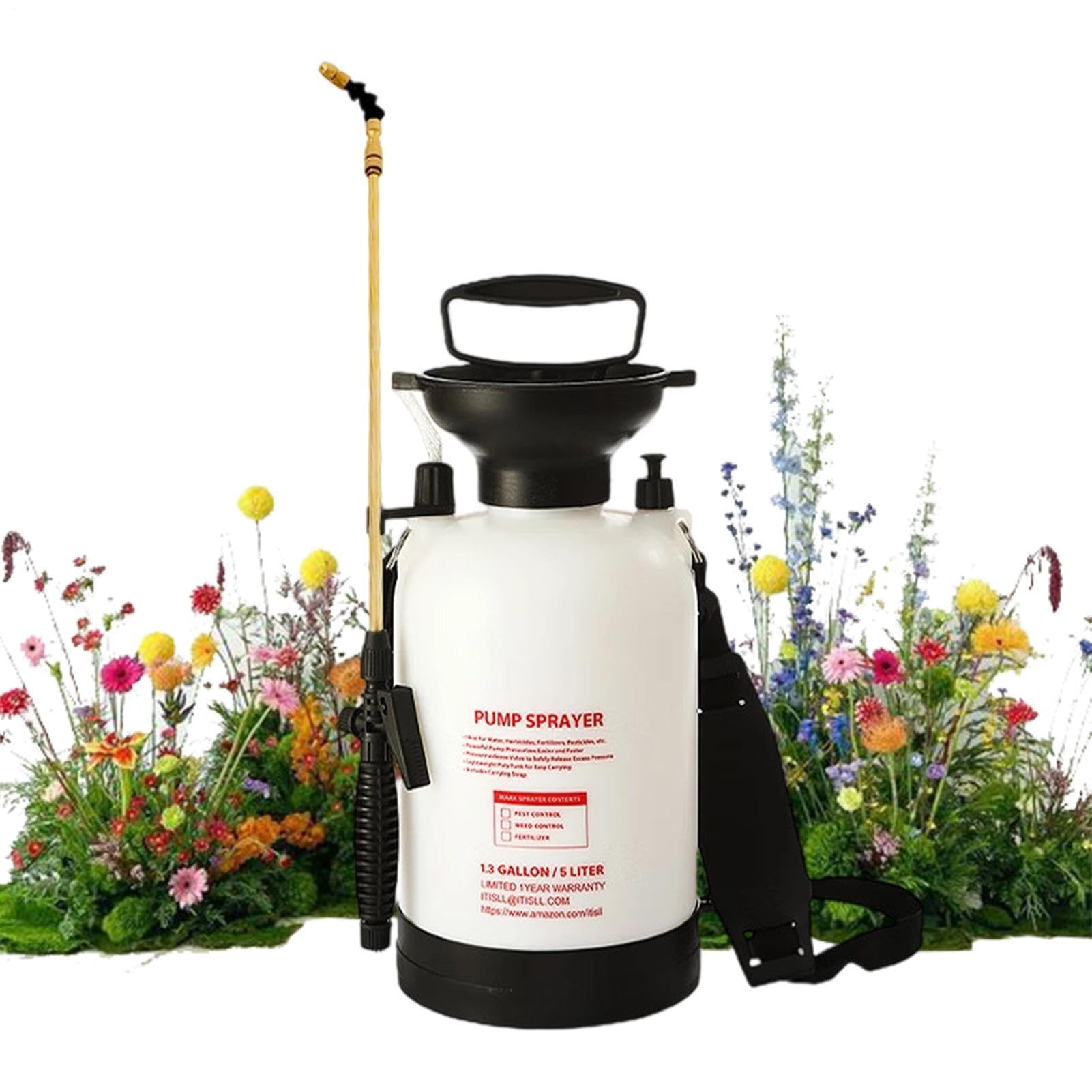 Spruzzatore a Pompa per Giardino Attrezzatura per Pulizia Manuale e | Spruzzatore a Pressione Lavaggio Auto per Giardinieri Agricoltori Addetti alle Pulizie Manutenzione Giardino Deterg
