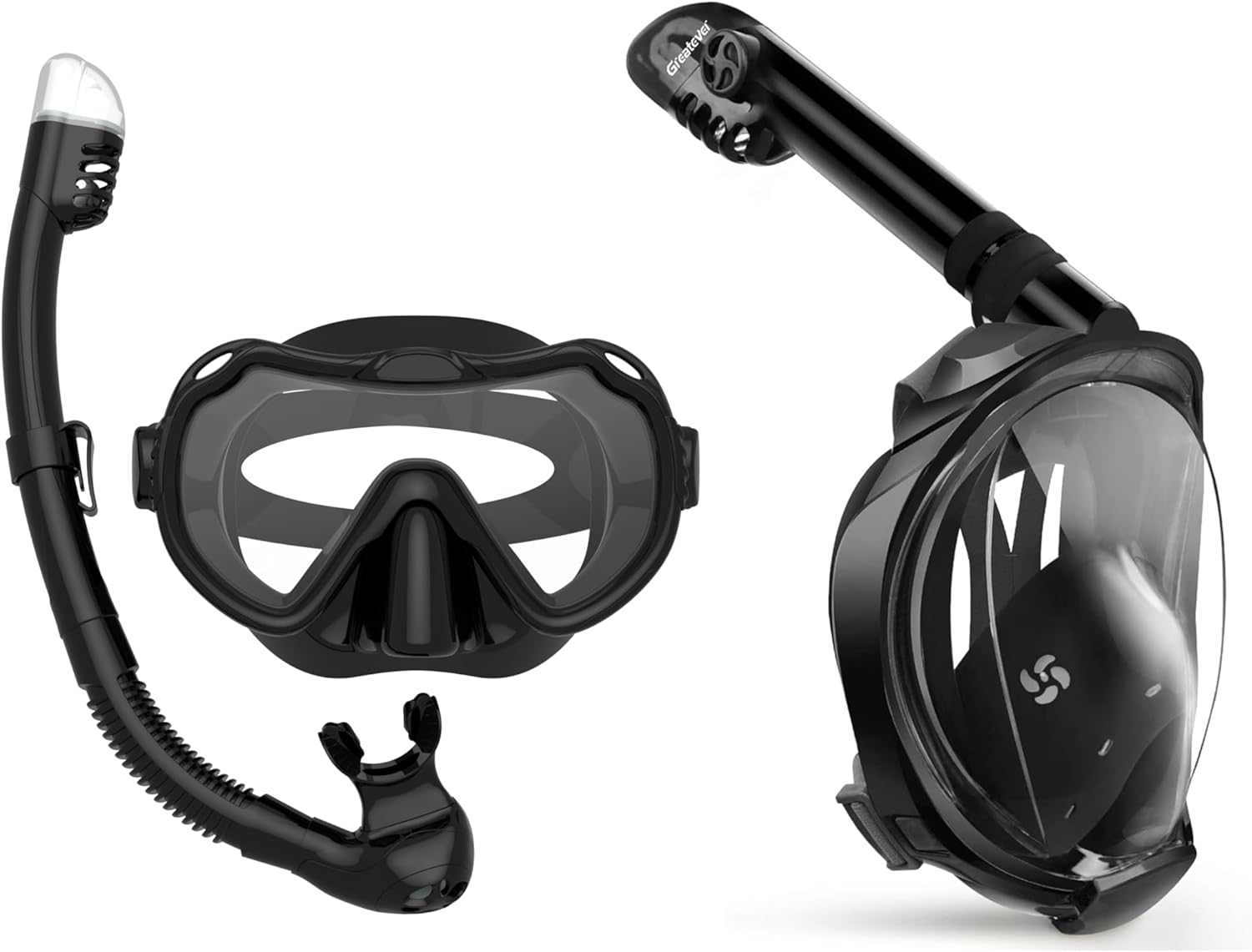 Full Face Snorkel Mask, Snorkeling Gear for Adults Men and