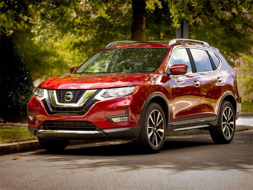 Rvinyl Pillar Post Pre Cut Window Trim Kits in Gloss Black Compatible with Nissan Rogue 2014-2020 - Adhesive Backs