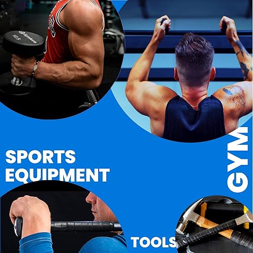 Miniatura 3 de Core Prodigy Fusion Grip Tape - Envoltura de goma de silicona para barras de dominadas, pesas, mancuernas, equipos deportivos y de gimnasio y